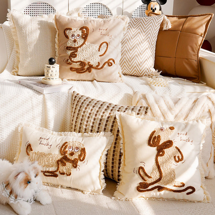 Decorative Floral Printed Throw Pillow