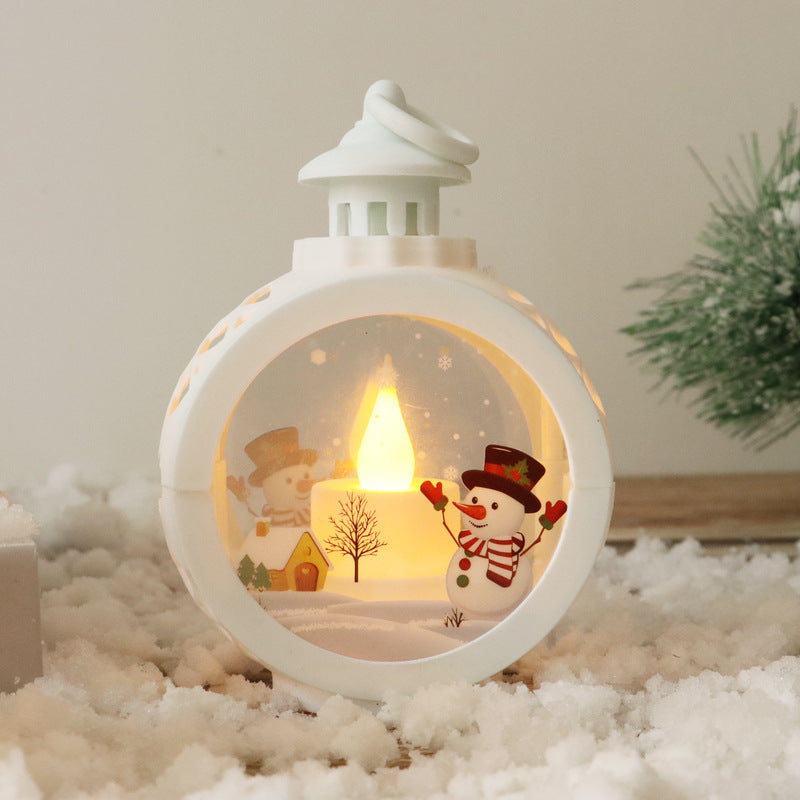 Christmas lantern with LED lighting
