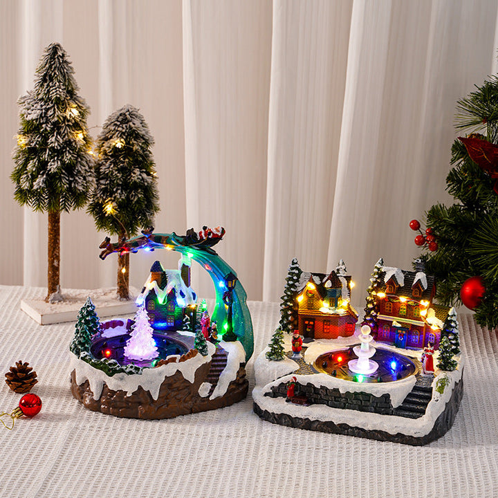 Christmas Village with Lighting