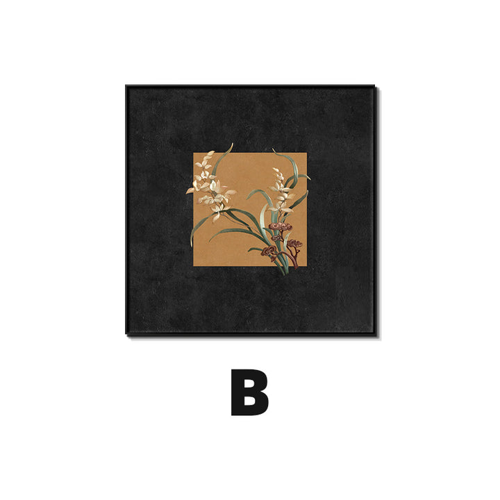Framed Bird-Inspired Wall Art