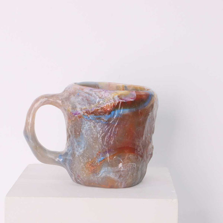 Artistic Stone-Molded Coffee Mug