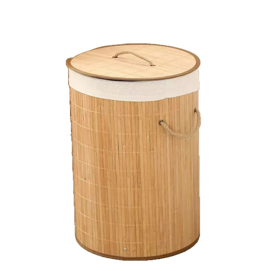 Stylish laundry basket with lid