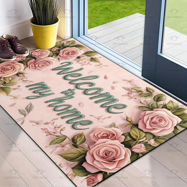 Decorative Floral Area Mat