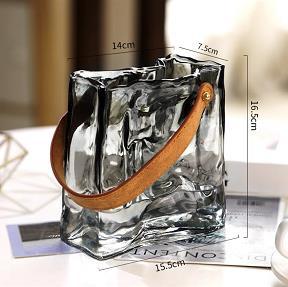 Decorative Glass Carrying Basket