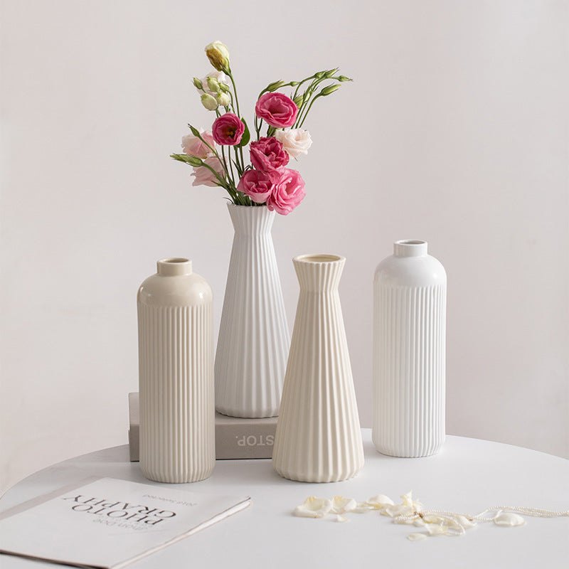 Elegant Textured Ceramic Vase