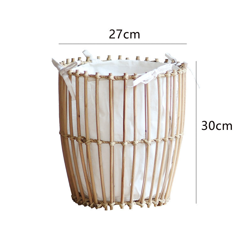 Decorative basket with cotton lining