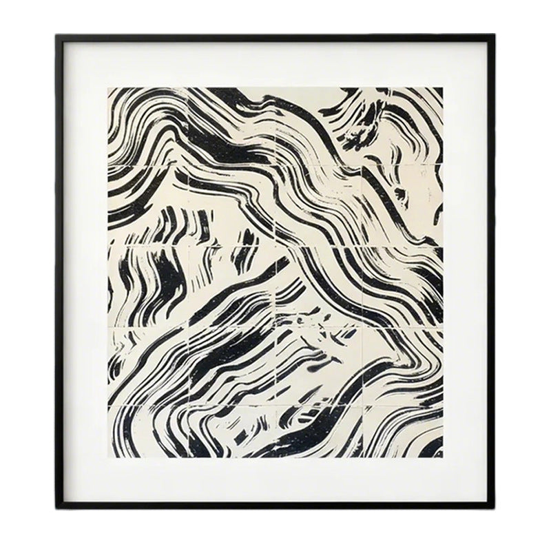 Abstract Patterned Framed Wall Art