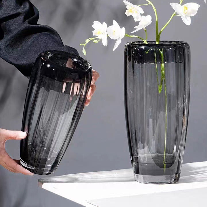 Elegant Vertical Glass Vase