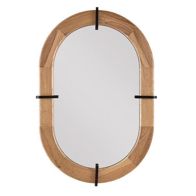 Rustic Oval Decorative Wall Mirror