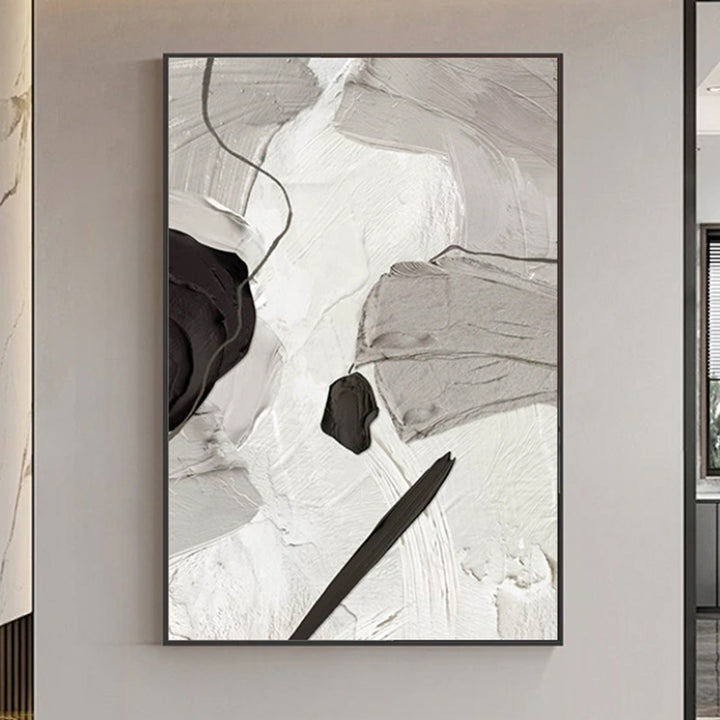 Abstract Minimalist Framed Canvas Art