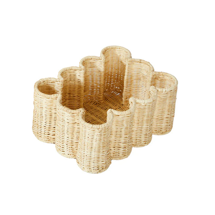 Playful storage basket in flower design