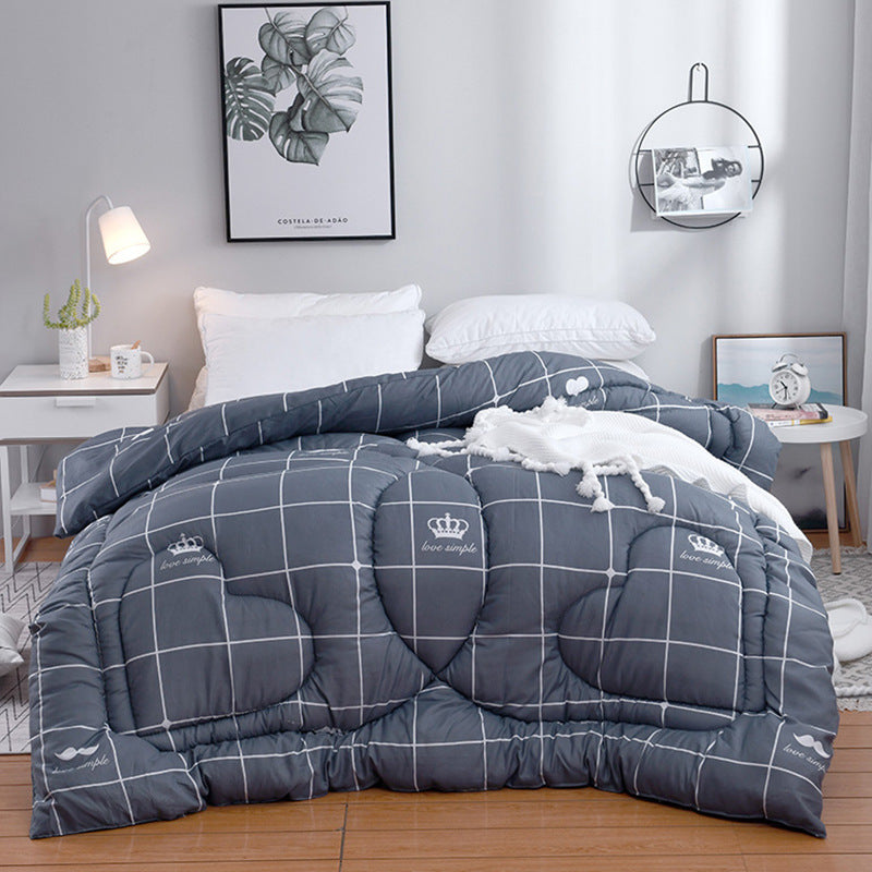 Heart-Shaped Pattern Quilted Comforter