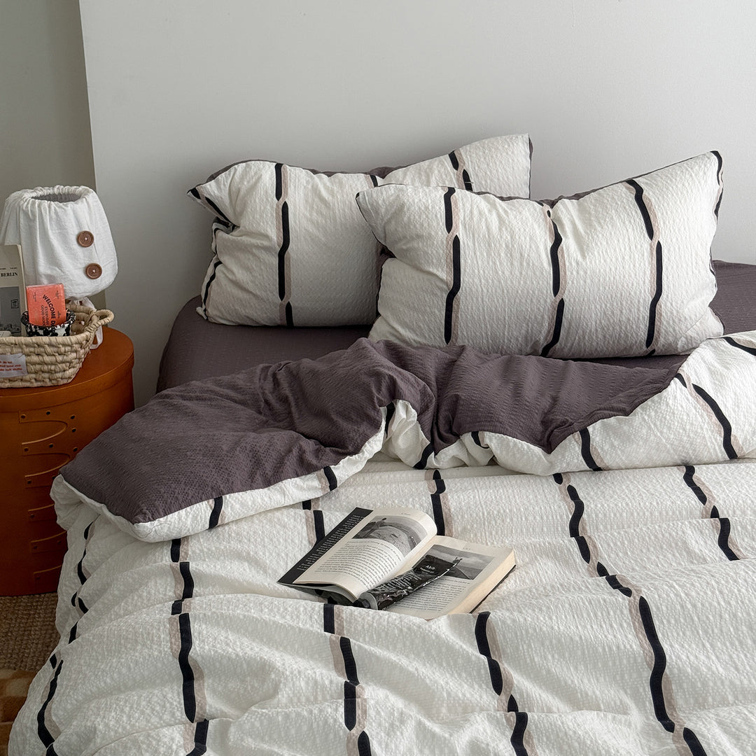 Playful Cartoon Character Bedding Set