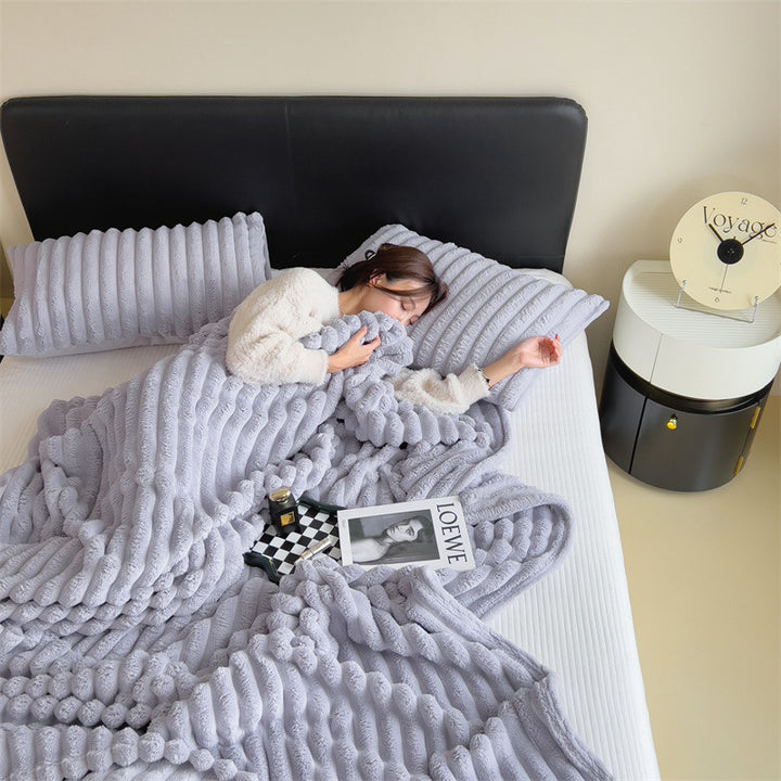 Plush Textured Fleece Blanket