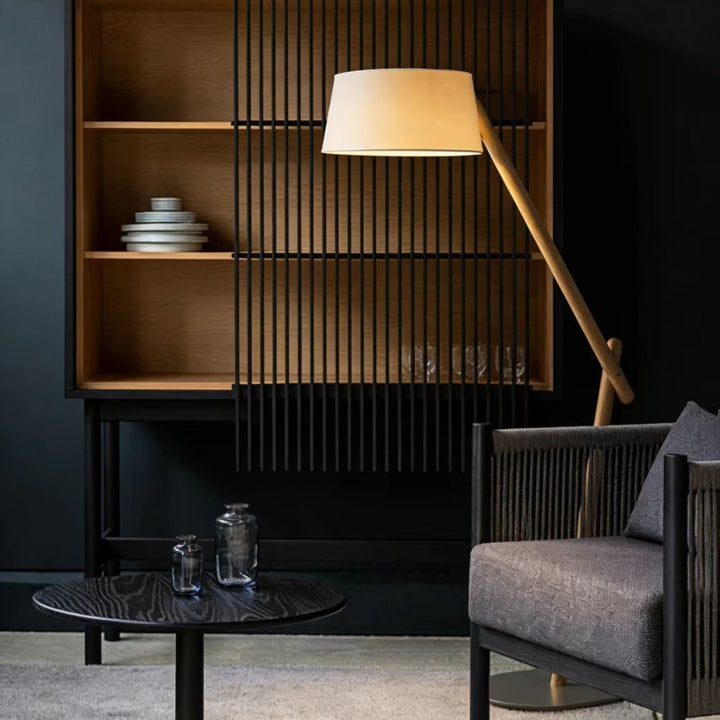 Adjustable modern bow floor lamp