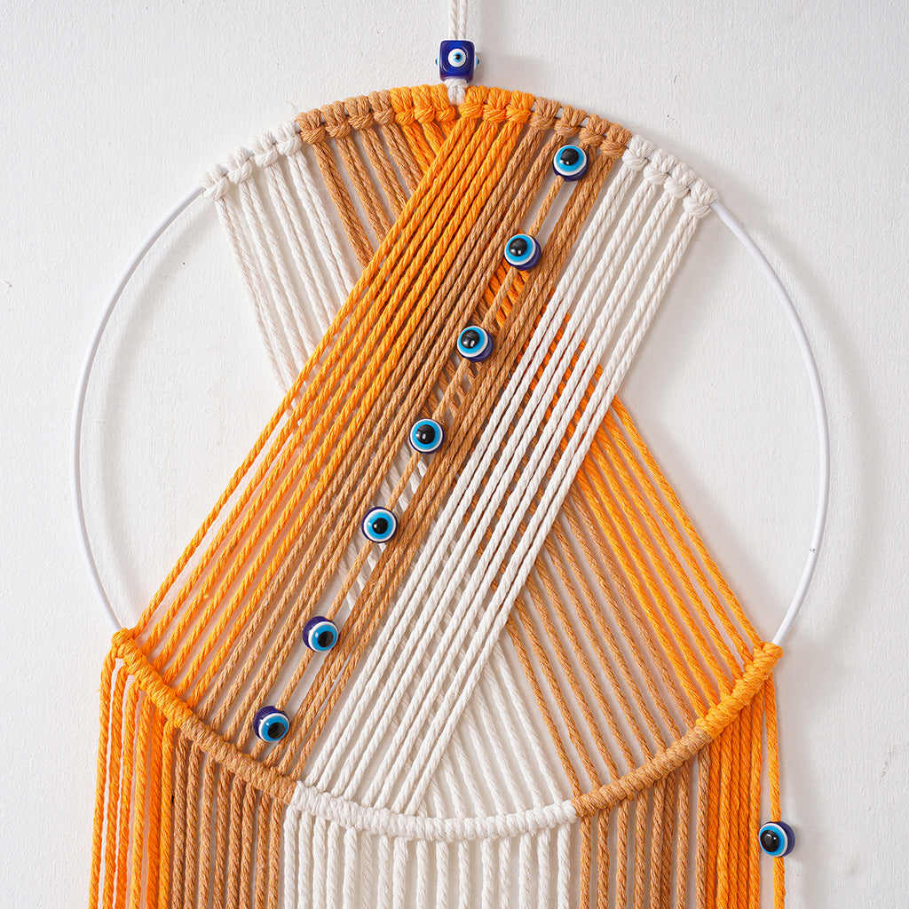Macramé Decorative Wall Hanging with Circular Ring
