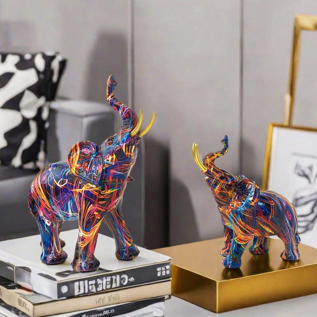 Artistic Elephant Figure