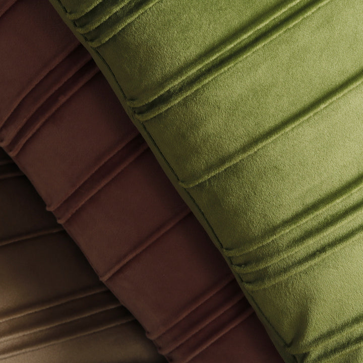 Luxury Velvet Vertical Pintuck Square Throw Pillow Cover