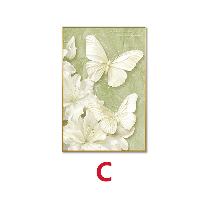 Elegant Butterfly and Floral Wall Art