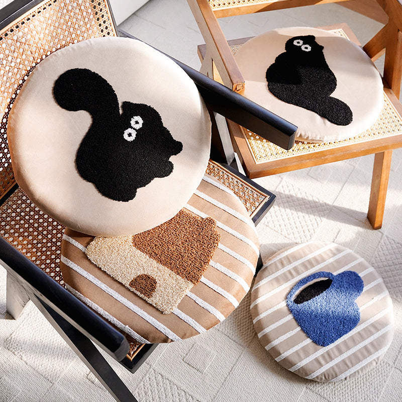 Decorative Animal-Themed Chair Cushion