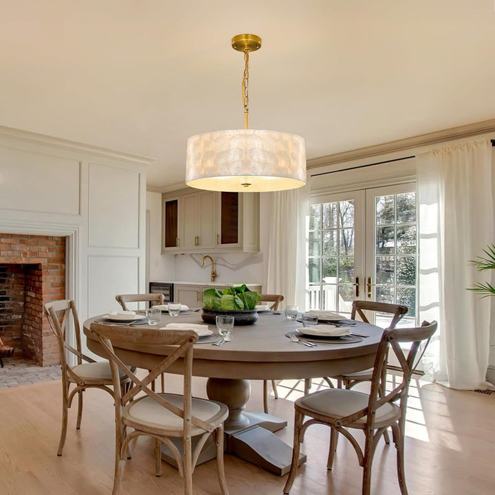 Elegant Drum Pendant Light