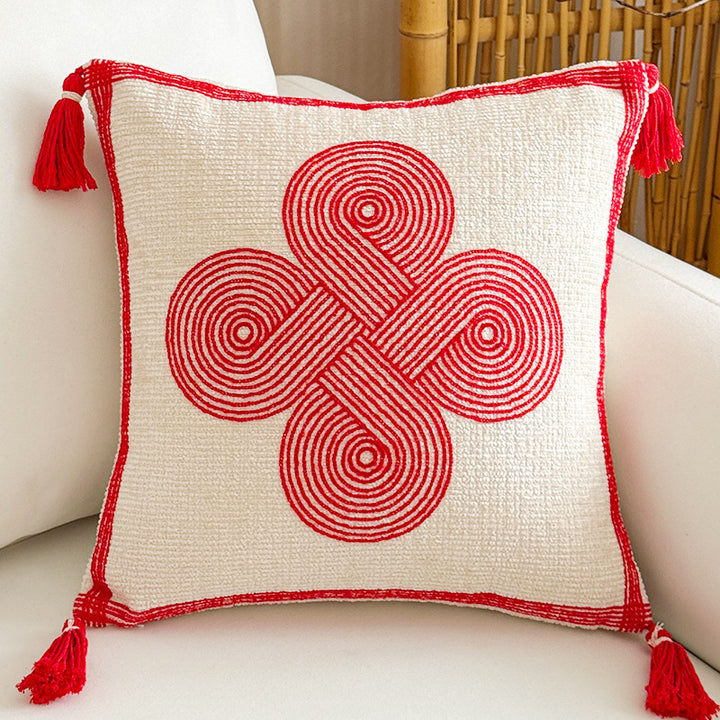 Decorative Geometric Patterned Throw Pillow