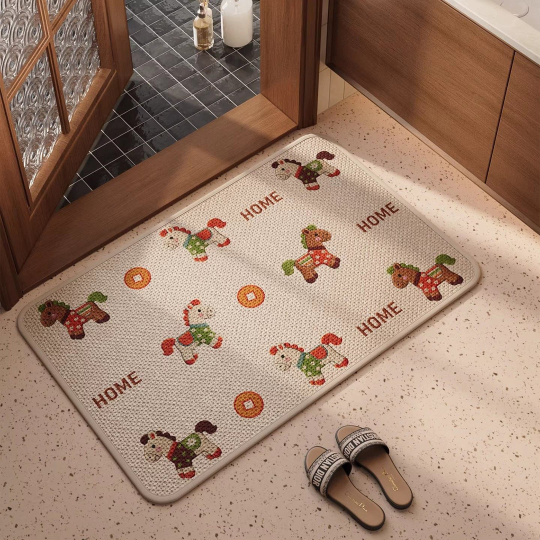 Artistic Decorative Door Mat for Home Entryway