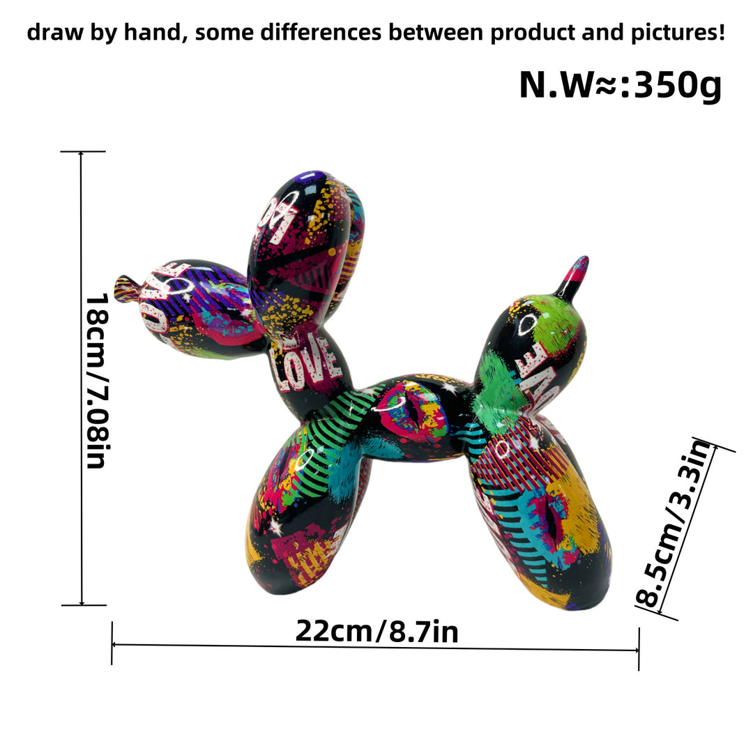 Colorful Balloon Dog Sculpture