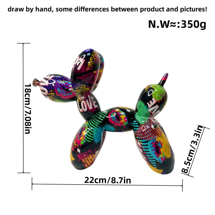 Colorful Balloon Dog Sculpture