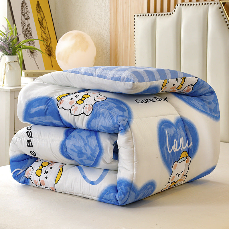 Lightweight Cotton Grid Pattern Comforter