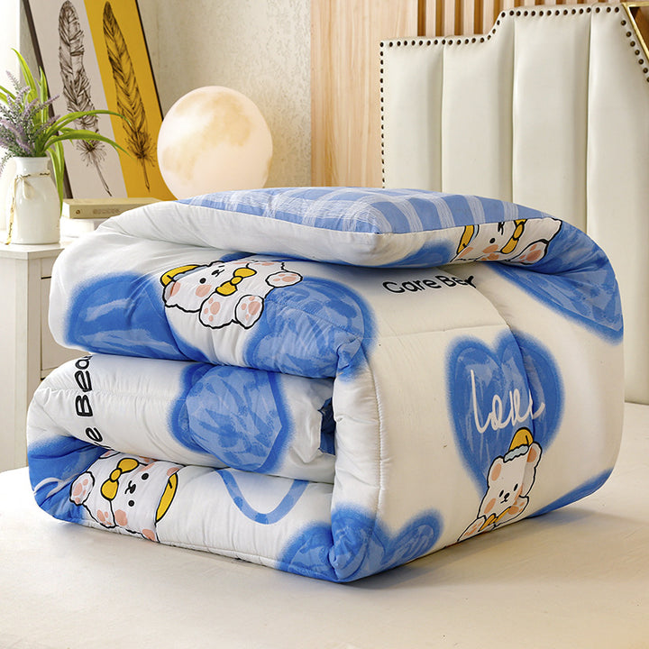 Lightweight Cotton Grid Pattern Comforter