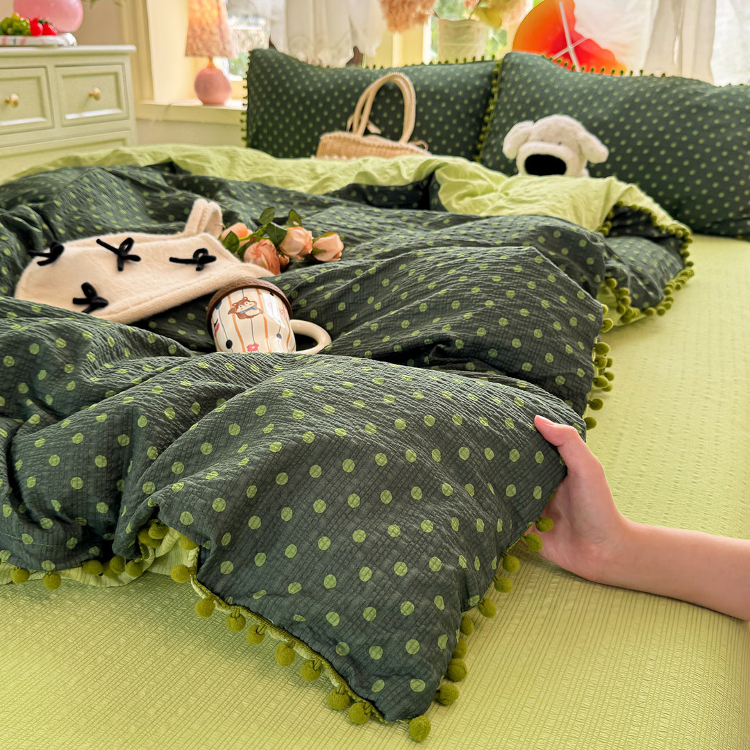 Playful Polka Dot Duvet Cover Set