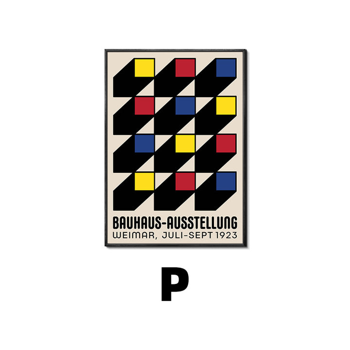 Bauhaus Geometric Wall Art Print