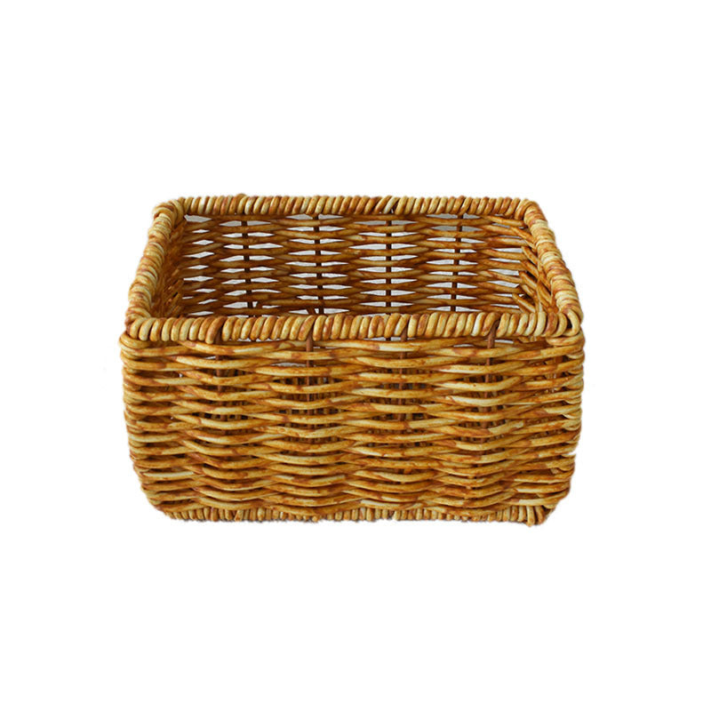 Woven Rectangular Storage Basket