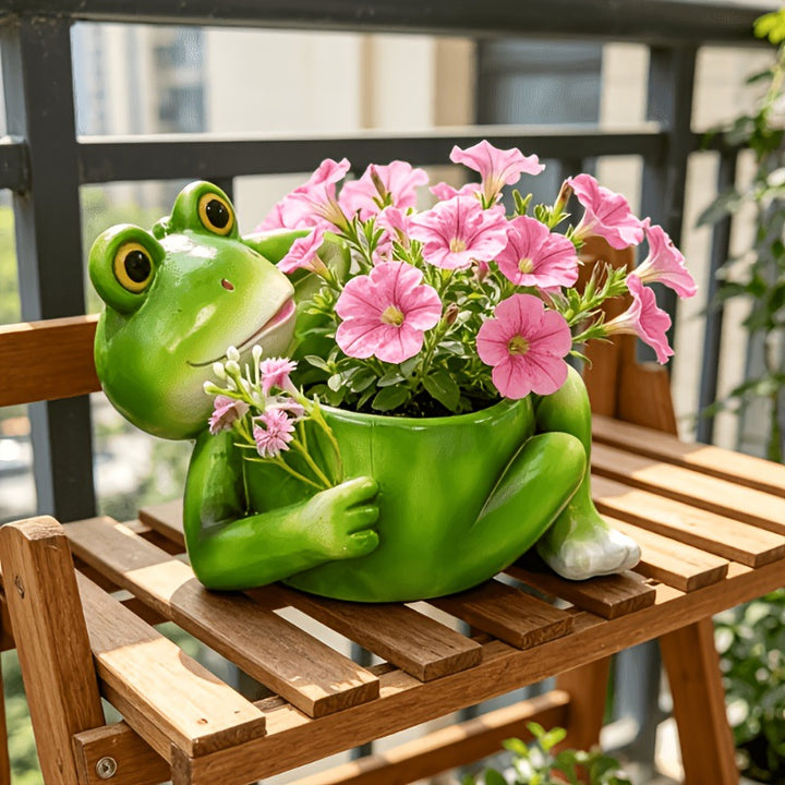 Frog-Shaped Decorative Planter