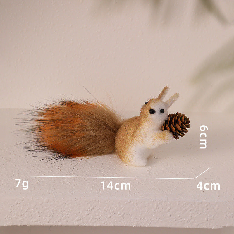Cute decoration figure with squirrel motif