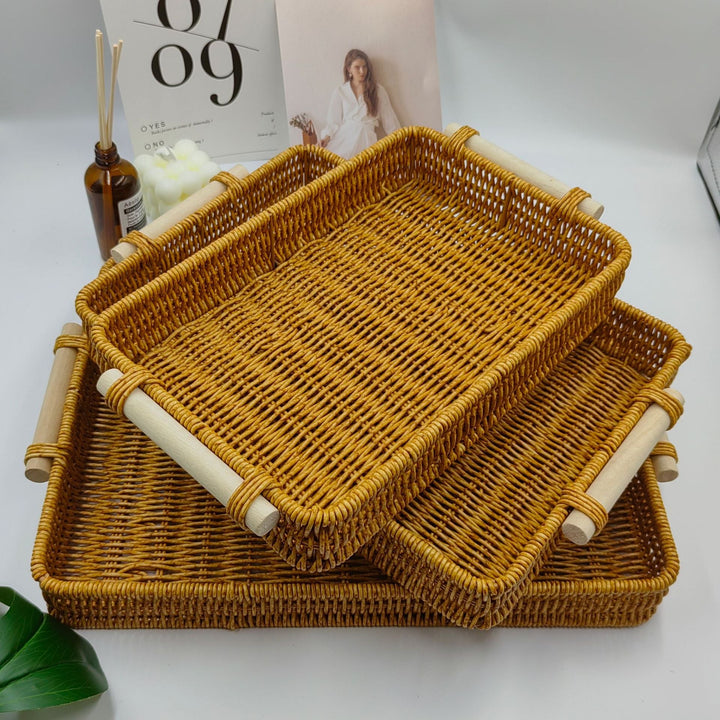 Handwoven Decorative Serving Tray