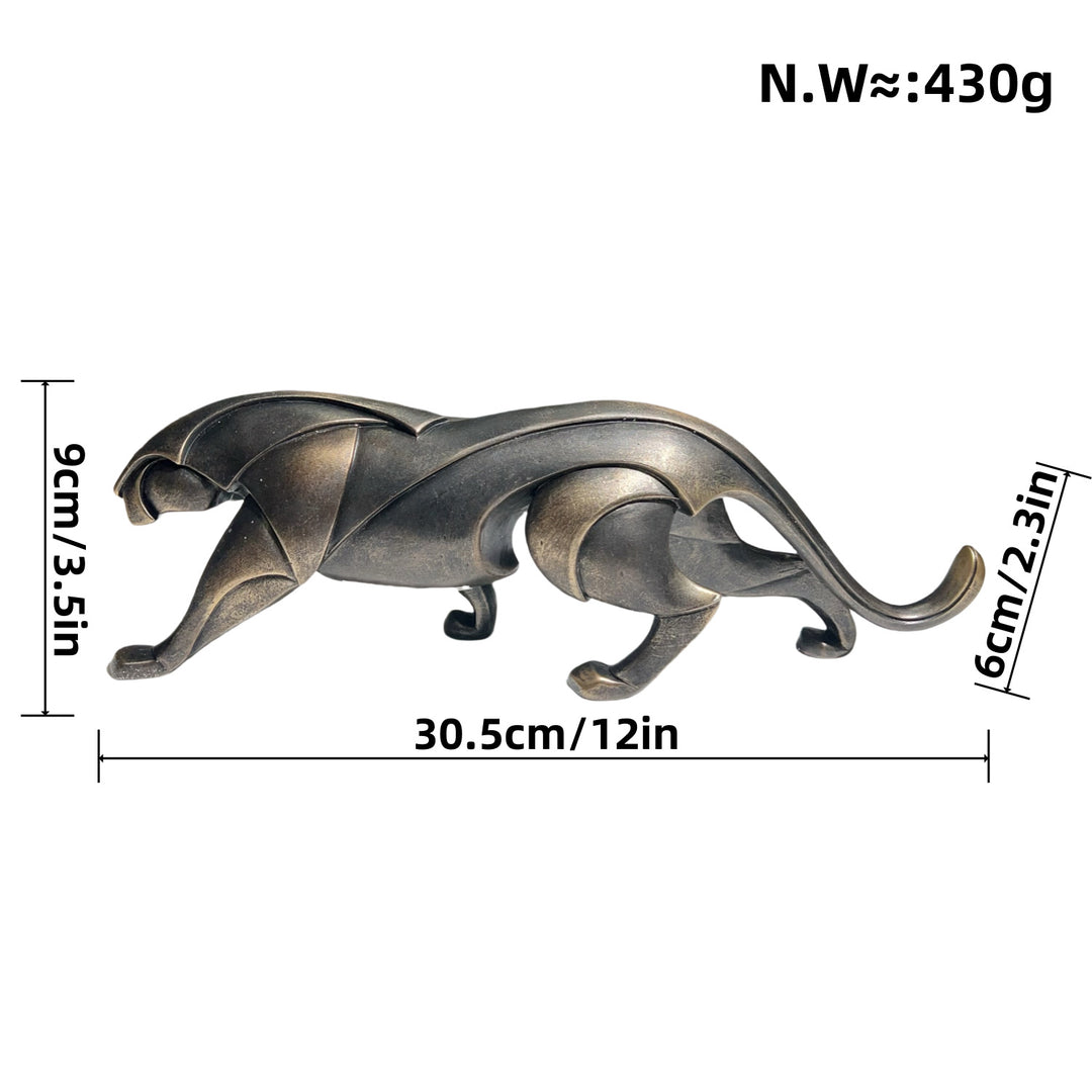 Artistic Panther Sculpture