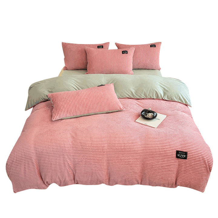 Luxurious Textured Velvet Comforter Set