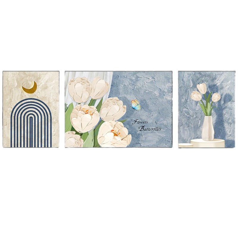 Decorative Framed Triptych Art Print
