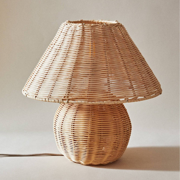 Handcrafted Rattan Table Lamp