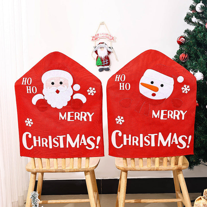 Festive chair covers with Christmas motif