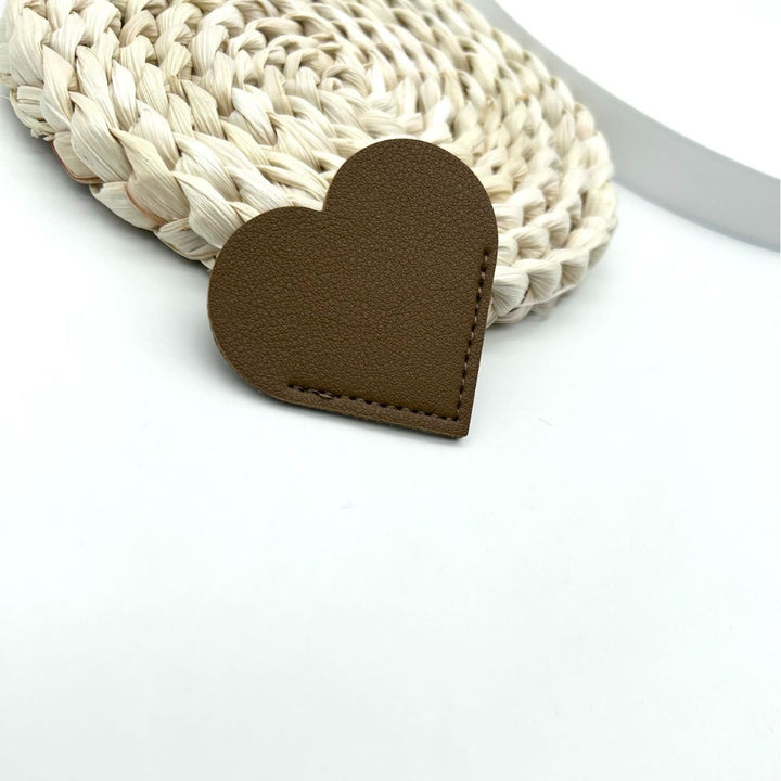 Heart-Shaped Leather Accessory