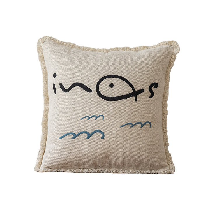 Coastal-Themed Decorative Throw Pillow