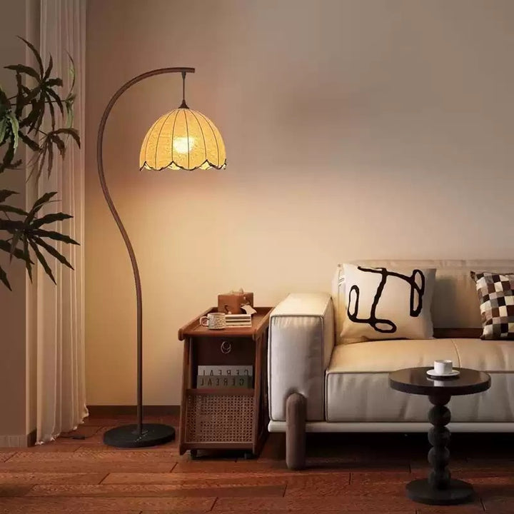 Vintage-inspired floor lamp