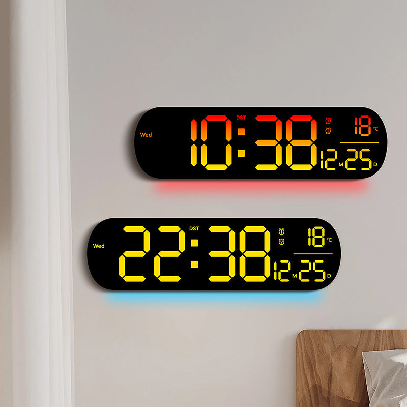 Digital LED Alarm Clock with Multifunctional Display