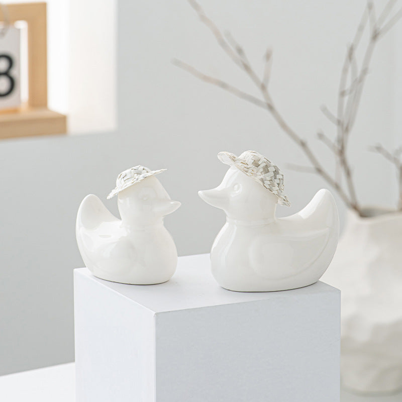 Decorative ceramic duck