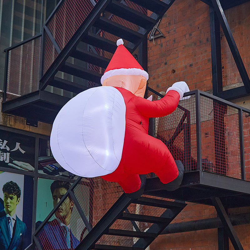 Funny Santa Climbing Figure