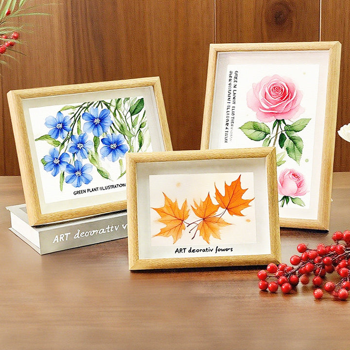 Artistic Flower Illustration Picture Frame