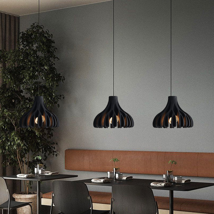 Modern sculptural pendant light